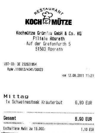 hrev Kochmütze Höffner Möbel Service und Restaurant Lebensmittelhygiene Verordnung Konzept HACCP hrev Höffner Kochmütze Restaurant